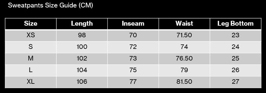 Grey Straight Leg Sweatpants