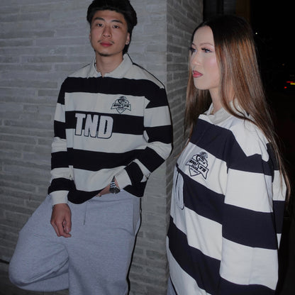 TND Polo Longsleeve (Off White & Black)