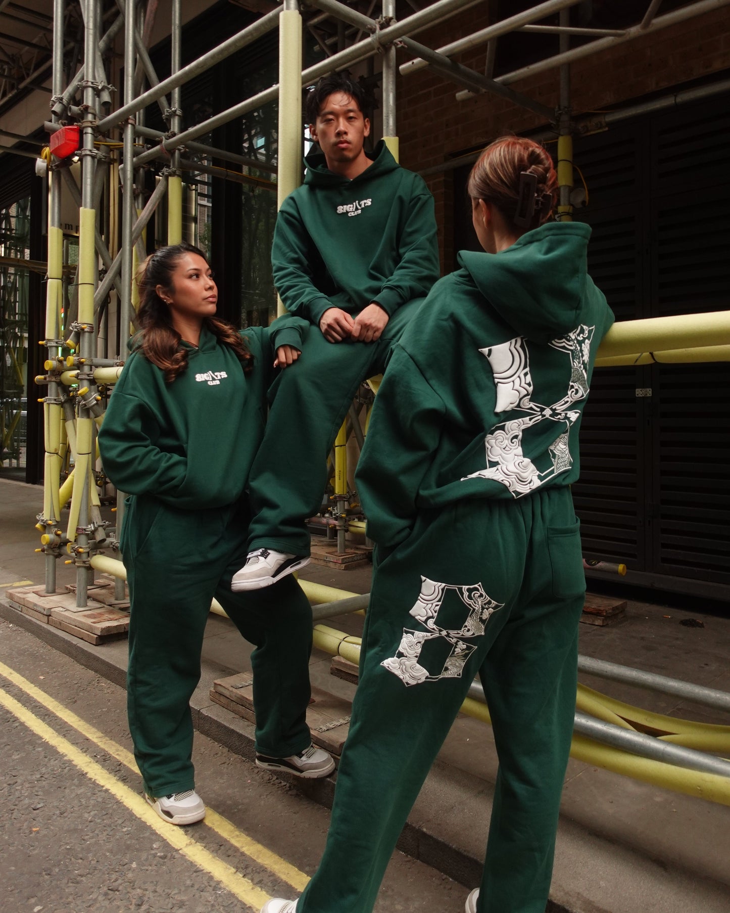 Jade Green Straight Leg Sweatpants