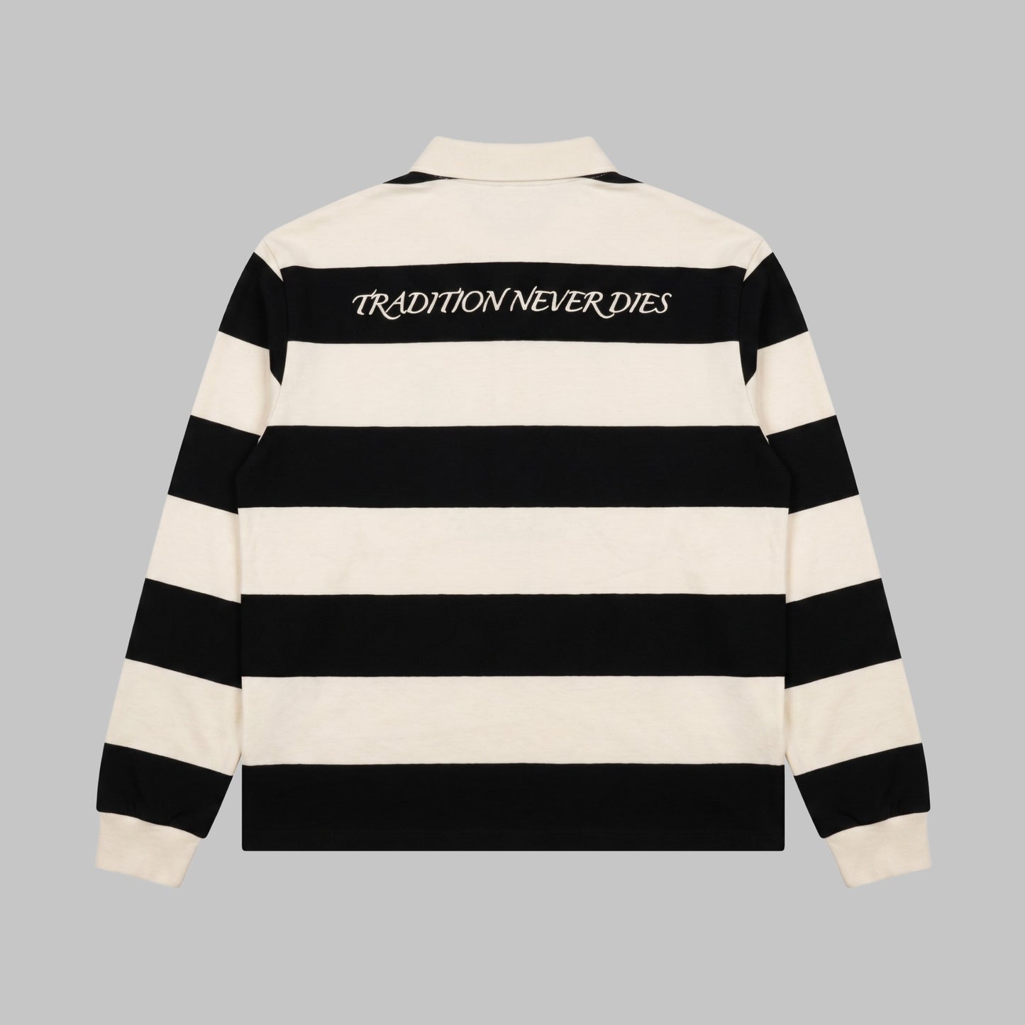 TND Polo Longsleeve (Off White & Black)