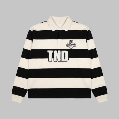 TND Polo Longsleeve (Off White & Black)
