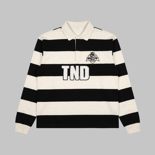 TND Polo Longsleeve (Off White & Black)