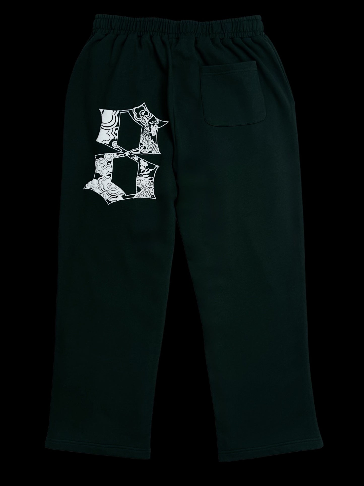 Jade Green Straight Leg Sweatpants
