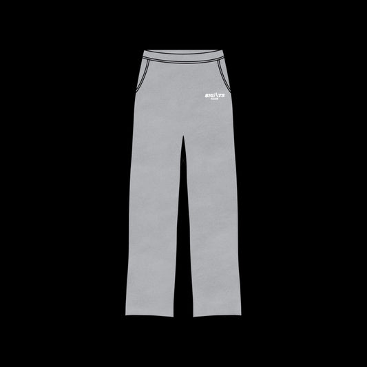 Grey Straight Leg Sweatpants