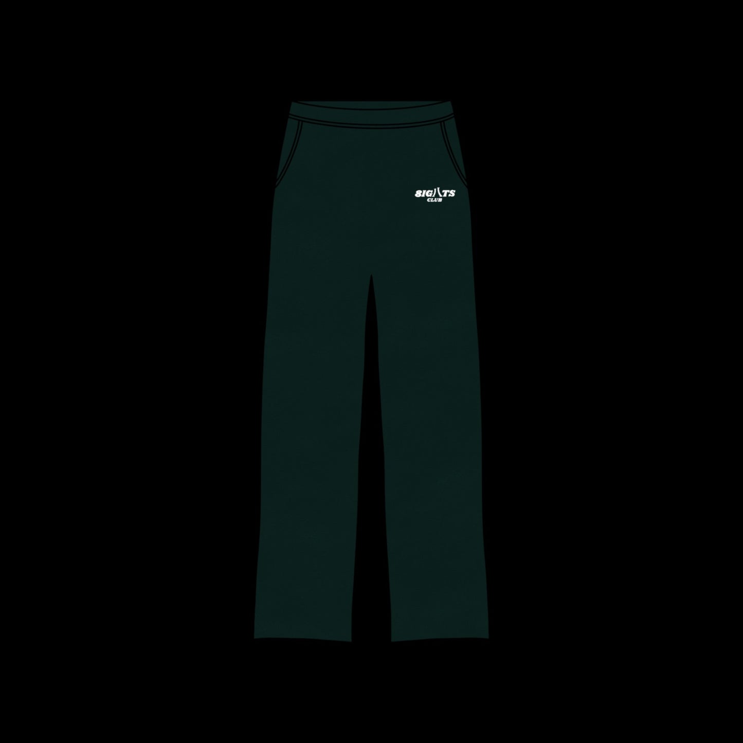 Jade Green Straight Leg Sweatpants
